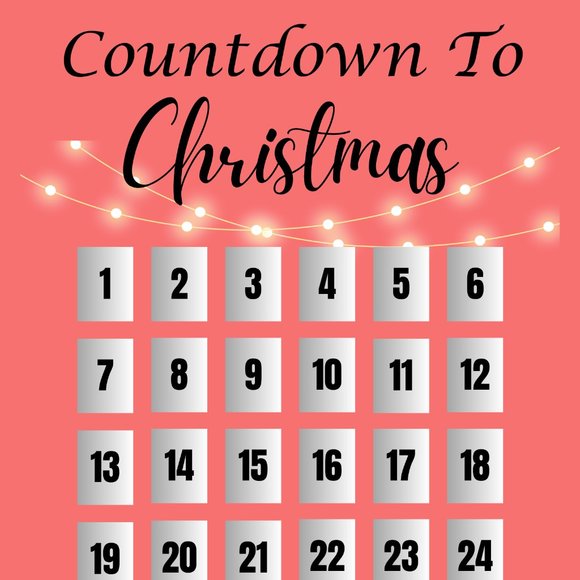 Countdown To Christmas Printable - Picture 1 of 2